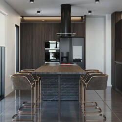 Panaretos Developers Five Stars Residence Modern Kitchen Made With Granite Worktop